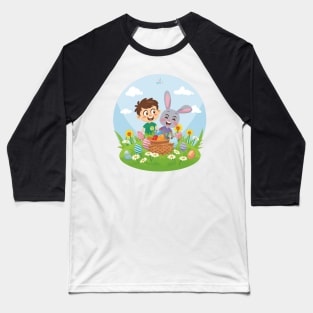 Easter Meadow Adventur, Easter, egg hunt, meadow, children, bunnies, spring, holiday, festive, joy, colorful,Independence Day Fireworks Baseball T-Shirt